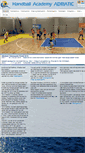 Mobile Screenshot of handball-academy-adriatic.com